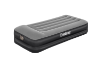 Bestway luchtbed 'Tritech Twin'   191x97x46 cm   met ingebouwde pomp, leegloopventiel en hoofdkussen   zwart/grijs