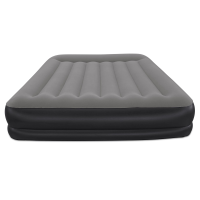 Bestway luchtbed 'Tritech Queen'   203x152x36 cm   met ingebouwde USB pomp   zwart/grijs   binnen & buiten