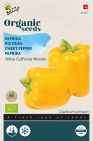 Buzzy seeds Bio Paprika zaden   California Wonder   geel