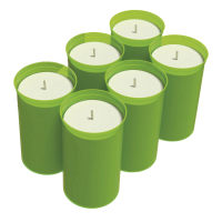 Bio Green ecologische kaars Firefly zonder paraffine   groen   6 stuks
