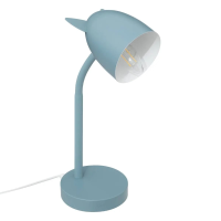 Atmosphera Kinderkamer Tafellamp – Met Oortjes – Blauw Metaal – 18x12,5x31 cm – Bureaulamp – E14 Fitting