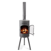 BonFeu Tuinhaard BonGiano SP – diameter 30 cm x H142 cm – Zwart