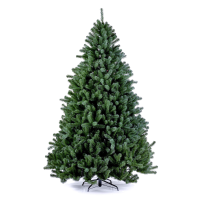 Boston kunstkerstboom   210 cm   groen   Diameter 129 cm   1.838 Tips   metalen voet