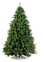 Boston kunstkerstboom   240 cm   groen   Diameter 141 cm   2.365 Tips   metalen voet