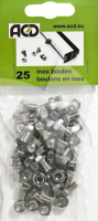 ACD inox bouten M6x10   25 stuks