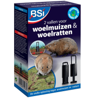 BSI 2 woelmuisvallen   voor woelmuizen, woelratten en mollen