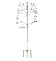 Bûten voederstation voor vogels 60 x 60 x H250 cm   Grijs