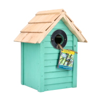 Bûten Home   Nestkast strandhuisje Curaçao   groen   H24xL18xB15cm