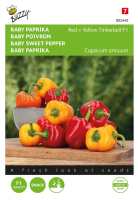Buzzy seeds Baby Paprika zaden   Red & Yellow Tinkerbell F1