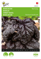 Buzzy seeds Basilicumzaden   Rode slabladige 'Red Lizzy'