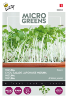 Buzzy seeds Microgreens   Mizuna zaden