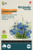 Buzzy seeds   bloemzaden   Wilde Korenbloem   Hemelsblauwe Bloemen   Aantrekkelijk voor Bijen en Vlinders