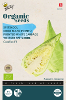 Buzzy seeds Organic 'Caraflex F1'   Biologische Spitskoolzaden