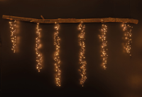 Anna's Collection Cascade Cluster LED verlichting – 432 lampjes – warm wit – 7,5 m – timer & dimmer – binnen & buiten