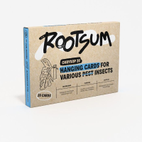 Rootsum   20 ophangkaartjes met Chrysop eitjes tegen luis, spint en trips