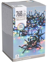 Clusterverlichting   5,5 m   768 gekleurde ledlampjes   8 functies