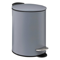 5Five Softclose Pedaalemmer   3 Liter   Kiezelgrijs   Metaal