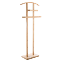 5Five Dressboy Kledingrek   Staand Model   44 x 22 x 113 cm   Bamboe Lichtbruin