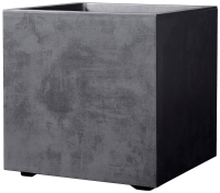 Cubo Millennium Plantenbak 49 x 49 x 49cm   Anthraciet   Met waterreservoir en wielen