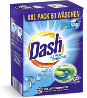 Dash Pods Alpenfris XXL verpakking   60 wasbeurten   Wascapsules