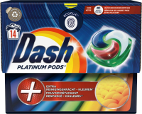 Dash Platinum wasmiddel pods 'Kleuren'   14 wascapsules   Voor gekleurde was