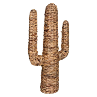 Hacienda gevlochten decoratieve cactus – natuurlijke uitstraling   Natuurlijk waterhyacint