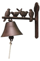 Esschert Design Gietijzeren deurbel met vogels