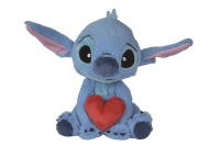 Nicotoy Disney Stitch houdt een hartje vast   Pluche speelgoed   25 cm