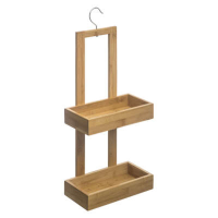 5Five Doucherekje   2 Lagen   Bamboe   Met Ophanghaak   26 x 14 x 60 cm
