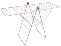 Practo Home charlotte wit/fuchsia   Droogrek T model   60x160x102,5cm