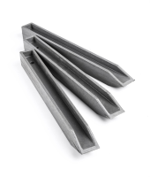 Ecopic kunststof afboording H profiel   H: 38cm   set van 10 stuks   grijs