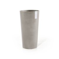 Ecopots bloempot Amsterdam Extra High 90   Rond   Taupe   Diameter 49,8 x H91 cm