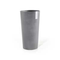 Ecopots bloempot Amsterdam Mid High 66   Rond   Grey   Diameter 34 x H66 cm