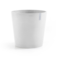 Ecopots bloempot Amsterdam 50   Rond   Pure White   Diameter 50,5 x H43,5 cm