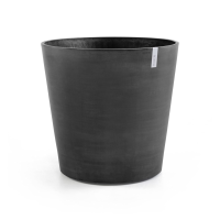 Ecopots bloempot Amsterdam Wheels 80   Rond   Dark Grey   Diameter 80 x H74,2 cm