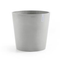 Ecopots bloempot Amsterdam 60   Rond   White Grey   Diameter 59 x H55,5 cm