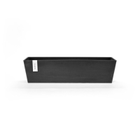 Ecopots bloempot Bruges 80   Rechthoekig   Dark Grey   80,8cm x 20cm x H20,3cm