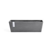 Ecopots bloempot Bruges 55   Rechthoekig   Grey   55,5cm x 17cm x H17cm
