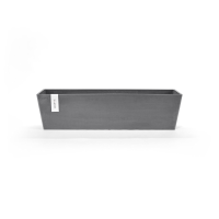 Ecopots bloempot Bruges 80   Rechthoekig   Grey   80,8cm x 20cm x H20,3cm