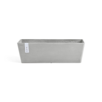 Ecopots bloempot Bruges 66   Rechthoekig   White Grey   65,3cm x 16,7cm x H17cm