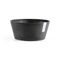 Ecopots Frankfurt 30   Rond   Dark Grey   Diameter 30,6 x H15,6 cm