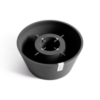 Ecopots kerstboomvoet XL   donkergrijs   geschikt voor bomen tot 300 cm   met waterreservoir