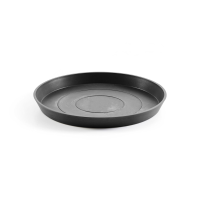 Ecopots onderschotel met waterreservoir   Rond   Dark Grey   Diameter 50,5 x H3,5 cm