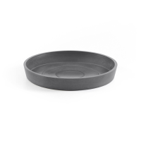 Ecopots onderschotel met waterreservoir   Rond   Grey   Diameter 18 x H2,5 cm