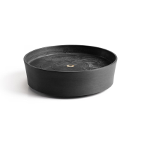 Ecopotsonderschotel op wielen   Rond   Dark Grey   Diameter 28,7 x H8,3 cm