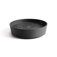 Ecopots onderschotel op wielen   Rond   Dark Grey   Diameter 34,1 x H9 cm