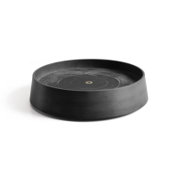 Ecopots onderschotel op wielen Oslo   Rond   Dark Grey   Diameter 41 x H9,5 cm
