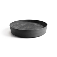 Ecopots onderschotel op wielen   Rond   Dark Grey   Diameter 41,6 x H9 cm