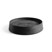 Ecopots onderschotel op wielen Oslo   Rond   Dark Grey   Diameter 50 x H10,5 cm