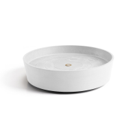 Ecopots onderschotel op wielen   Rond   Pure White   Diameter 34,1 x H9 cm